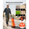 VEVOR Industrial Sprayer, 4.5 Gallons Large Capacity, Stainless Steel Concrete Sprayer with Ergonomic Handle & Removable Cart, 48" & 120" Hose, Concrete Sealer Sprayers for Form Oils Construction