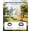 VEVOR Industrial Sprayer, 4.5 Gallons Large Capacity, Stainless Steel Concrete Sprayer with Ergonomic Handle & Removable Cart, 48" & 120" Hose, Concrete Sealer Sprayers for Form Oils Construction