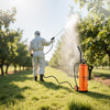 VEVOR Industrial Sprayer, 4.5 Gallons Large Capacity, Stainless Steel Concrete Sprayer with Ergonomic Handle & Removable Cart, 48" & 120" Hose, Concrete Sealer Sprayers for Form Oils Construction