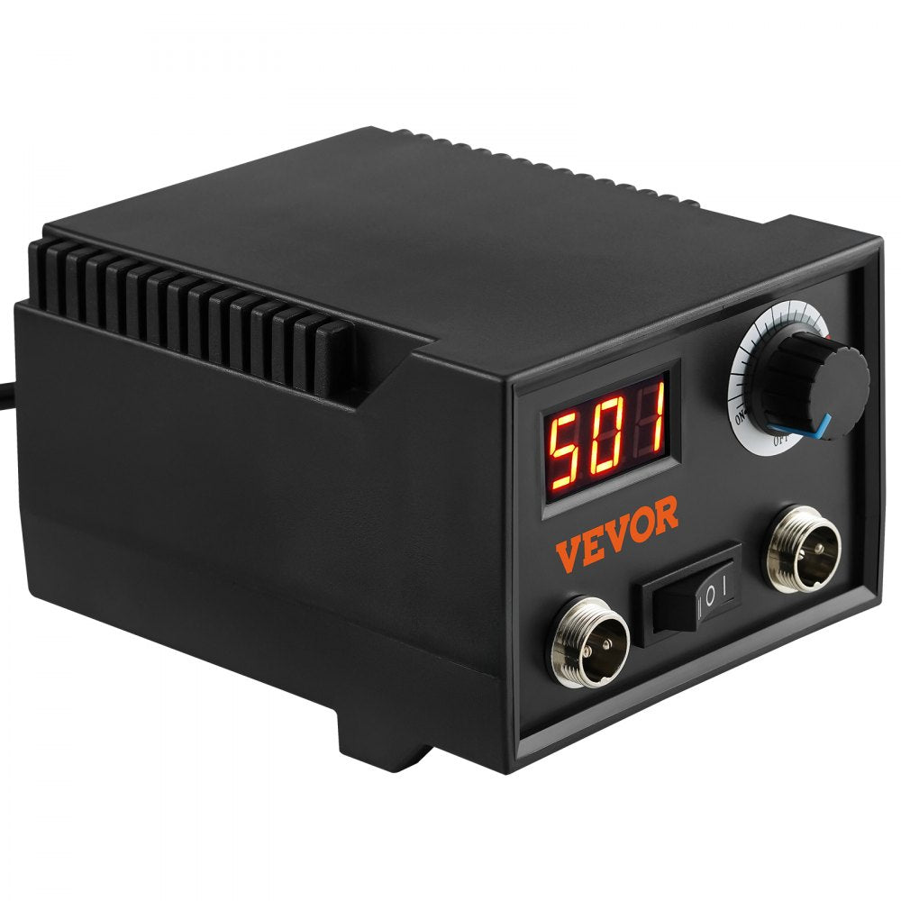 VEVOR Wood Burning Kit, 200~700°C Adjustable Temperature with Display, Dual Output Port with 2 Pyrography Pens, 23 Wire Nibs, 4 Wood Chip, 1 Pen Holder, 1 Screwdriver, 1 Knife, 1 Tweezers, 1 Sponge