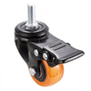 VEVOR Caster Wheels, 2 inch, Set of 4, 110 lbs Load Capacity, Threaded Stem Casters with Security Dual Locking Brake, Heavy Duty Industrial Casters, No Noise Swivel Caster Wheels for Cart, Furniture