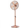 VEVOR 16-Inch High Velocity Pedestal Fan, 1450 CFM Industrial Standing Floor Fan with Handle, 75° Oscillating, 3-Speed Adjustable Height, Metal Made for Commercial, Garage, Workshop, Home, Copper