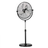VEVOR Industrial Pedestal Fan, 18 Inch Standing Fan with 45.3 to 57.9 Inches Adjustable Height, Floor Fans with 3 Adjustable Speeds, High Power Fans for Warehouse,Garage,Commercial,Residential, Black