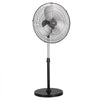 VEVOR Industrial Pedestal Fan, 20 Inch 90-Degree Oscillating Fan, Height Adjustable Standing Fans with 3 Adjustable Speeds, High Power Fans for Warehouse,Garage,Commercial, Black