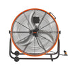VEVOR Drum Fan, 24 Inch High Velocity Industrial Shop Fan, Heavy Duty Commercial Use 3-Speed 8600CFM, 360°Adjustable Tilting,0-2h Timer Industrial Floor Fan for Warehouse,Workshop,Factory, Basement