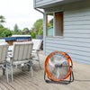 VEVOR Drum Fan, 24 Inch High Velocity Industrial Shop Fan, Heavy Duty Commercial Use 3-Speed 8600CFM, 360°Adjustable Tilting Industrial Floor Fan for Warehouse,Workshop,Factory, Basement