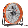 VEVOR Drum Fan, 24 Inch High Velocity Industrial Shop Fan, Heavy Duty Commercial Use Infinitely Variable Speed 7935CFM,360°Adjustable Tilting Industrial Floor Fan for Warehouse,Workshop,Factory