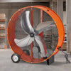 VEVOR Industrial Shop Fan, 42 Inch Floor Drum Fan, High Velocity 16100 CFM, Heavy Duty Aluminum Blades, 2 Speeds, with Handle, Ideal for Commercial, Garage, Warehouse, Basement, Workshop, Factory