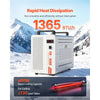 VEVOR Industrial Water Chiller 1365 BTU/h Water Cooler with Compressor, for 130W CO2 Laser Engraving & Cutting Machine, 3.17 Gal Tank Capacity, 2.38 GPM Max Flow, Industrial Chiller Cooling System