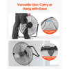 VEVOR 2 PCS Floor Fans, 3 Speeds High Velocity Heavy Duty 20 Inch Industrial Fan, 4800 CFM 360° Adjustable Tilt 21.33 ft/sec Airflow Large Metal Fan, for Gym, Home, Garage, Commercial Shop & Bedroom