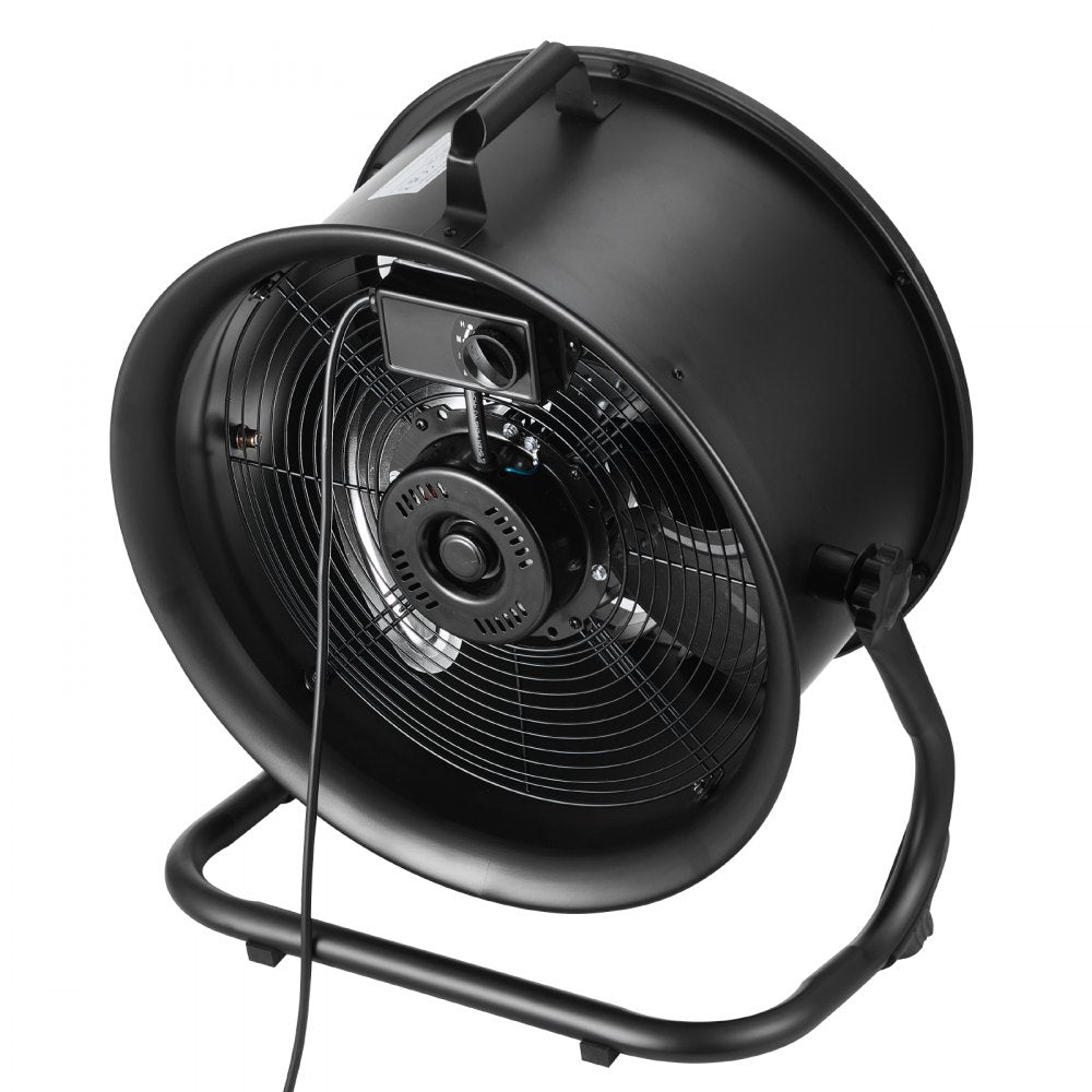 VEVOR Floor Fan, 3 Speeds High Velocity Heavy Duty 14 Inch Industrial Fan, 2520 CFM 360° Adjustable Tilt 23.62 ft/sec Airflow Large Metal Fan, for Home, Gym, Office, Garage, Commercial Shop & Bedroom