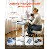 VEVOR Industrial Sewing Machine, 550W Lockstitch Sewing Machine Set with Servo Motor and Table Stand, 5000 SPM High Speed, Metal Frame, LCD Panel, LED Light, for Cotton, Wool, Denim, Leather, Canvas