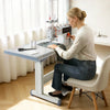 VEVOR Industrial Sewing Machine, 550W Lockstitch Sewing Machine Set with Servo Motor and Table Stand, 5000 SPM High Speed, Metal Frame, LCD Panel, LED Light, for Cotton, Wool, Denim, Leather, Canvas