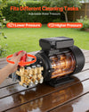 VEVOR Electric Pressure Washer Pump Kit 1950 PSI 3.2 GPM Triplex Pump with 5 HP Motor 240V - Image 5