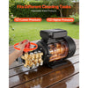VEVOR Electric Pressure Washer Pump Kit, 1950 PSI, 3.2 GPM, Triplex Power Washer Pump with 5 HP Motor 240 V, Adjustable Water Pressure, for Washing Cars, Gardens, Exterior Walls, Deck, Machinery Equipment