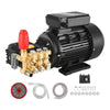 VEVOR Electric Pressure Washer Pump Kit, 1950 PSI, 3.2 GPM, Triplex Power Washer Pump with 5 HP Motor 240 V, Adjustable Water Pressure, for Washing Cars, Gardens, Exterior Walls, Deck, Machinery Equipment