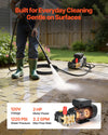 VEVOR Electric Pressure Washer Pump Kit in use cleaning patio (1220 PSI, 2.2 GPM, 120V, 2 HP)