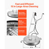 VEVOR 30 in Pressure Washer Surface Cleaner, Raised Handle, Stainless Steel, Power Washer Attachment with Wheels for Concrete, Patio, Sidewalk, Deck, Driveway, Floor, 4000 Max PSI, 3/8 Quick Connector