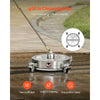 VEVOR 14" Pressure Washer Surface Cleaner, Stainless Steel Pressure Washer Attachments with 4 Wheels, 4000 Max PSI, 1/4 Quick Connector, 2 Spray Nozzles, 2 Extended Wands for Concrete, Patio, Deck