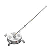VEVOR 14" Pressure Washer Surface Cleaner, Stainless Steel Pressure Washer Attachments with 4 Wheels, 4000 Max PSI, 1/4 Quick Connector, 2 Spray Nozzles, 2 Extended Wands for Concrete, Patio, Deck