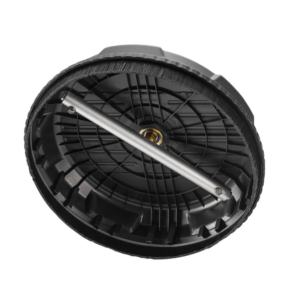 VEVOR 15" Pressure Washer Surface Cleaner, 4000 Max PSI, 1/4 Quick Connector, 2 Spray Nozzles, 2 Extended Wands for Driveway, Sidewalk, Patio, Deck