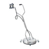 VEVOR 18" Pressure Washer Surface Cleaner, Stainless Steel Pressure Washer Attachments with 4 Wheels, 4000 Max PSI, 3/8 Quick Connector, 2 Spray Nozzles, Dual Handle, for Concrete, Patio, Sidewalk