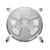 VEVOR 18" Pressure Washer Surface Cleaner, Stainless Steel Pressure Washer Attachments with 4 Wheels, 4000 Max PSI, 3/8 Quick Connector, 2 Spray Nozzles, Dual Handle, for Concrete, Patio, Sidewalk