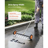 VEVOR 24" Pressure Washer Undercarriage Cleaner, Stainless Steel Surface Cleaner for Pressure Washer, 4000 Max PSI, Angle Adjustment Gear, 7 Spray Nozzles, 2 Extended Wands for Driveway, Patio, Deck