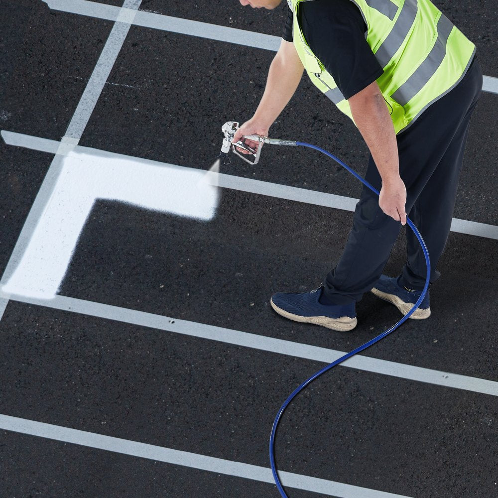 VEVOR 25ft Airless Paint Sprayer Hose, 1/4 in Universal Airless Paint Spray Hose, 4350 PSI High Pressure Flexible Airless Sprayer Hose, Multi-Layer Reinforced Steel Wire Braid Hose for Paint Sprayer