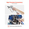 VEVOR 50ft Airless Paint Sprayer Hose, 1/4 in Universal Airless Paint Spray Hose, 4350 PSI High Pressure Flexible Airless Sprayer Hose, Multi-Layer Reinforced Steel Wire Braid Hose for Paint Sprayer