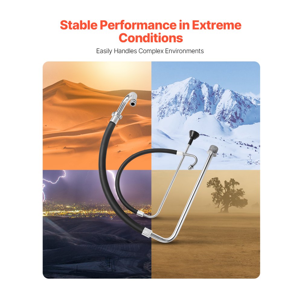 VEVOR Suction Hose Tube and Reflux Line Sets, Aluminum Alloy an Rubber Suction Hose and Reflux Line Set, Paint Sprayers Tool Part, Compatible with Multiple Airless Spraying/Line Painting Machine
