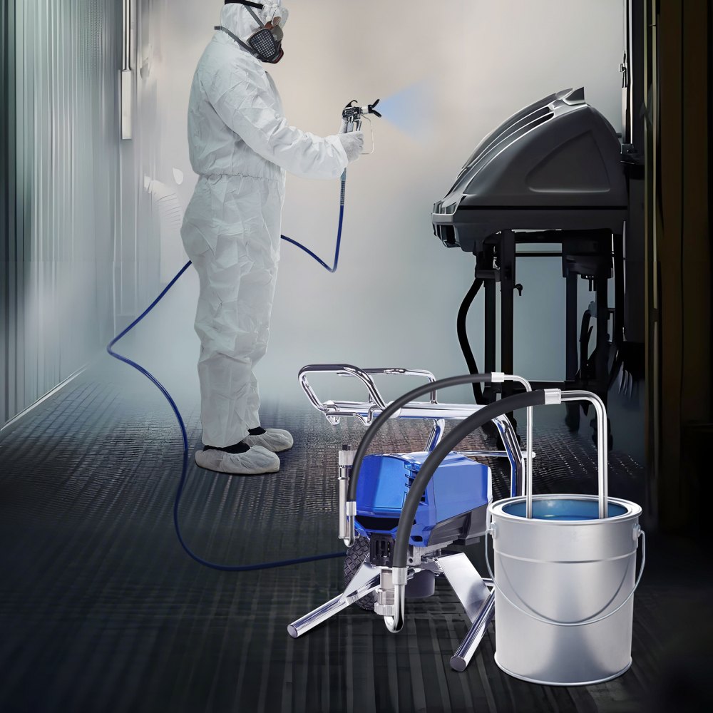 VEVOR Suction Hose Tube and Reflux Line Sets, Aluminum Alloy an Rubber Suction Hose and Reflux Line Set, Paint Sprayers Tool Part, Compatible with Multiple Airless Spraying/Line Painting Machine