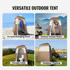 VEVOR Camping Shower Tent, 66" x 66" x 87" 1 Room Oversize Outdoor Portable Shelter, Privacy Tent with Detachable Top, Pockets, Hanging Rope and Clothesline, for Dressing, Changing, Toilet, Bathroom