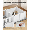 VEVOR Dog Whelping Box, 73x38x19.7 in, Plastic Dog Whelping Pen with Adjustable Height Door, Puppy Playpen with Waterproof Pee Pad, Easy to Clean, Durable Indoor Pet Birth Kit for Medium Sized Dogs