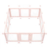 VEVOR Dog Whelping Box, 60x59x23 in Transparent Plastic Dog Whelping Pen for X-Large Sized Dogs, Waterproof Puppy Playpen with Windows & Door Lock, Easy to Clean, Durable Indoor Pet Dogs Cats Birth Kit