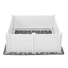 VEVOR Dogs Whelping Box, 48 x 48 x 18.1 inch, Plastic PVC Puppies Playpen with Height Adjustable Door and Washable Pee Pad, Anti-Deformation Indoor Puppy Play Pen for Large Breed Dogs, Milk White