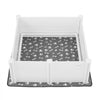 VEVOR Dogs Whelping Box, 48 x 48 x 18.1 inch, Plastic PVC Puppies Playpen with Height Adjustable Door and Washable Pee Pad, Anti-Deformation Indoor Puppy Play Pen for Large Breed Dogs, Milk White