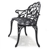 VEVOR Outdoor Bench, 38.8 inches Metal Garden Bench for Outdoors,480 lbs Load Capacity Bench, Outdoor Garden Park Bench with Backrest and Armrests, Patio Bench for Garden, Park, Yard, Front Porch