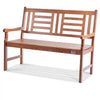 VEVOR Outdoor Bench, 48 inches Wood Garden Bench for Outdoors, Outdoor Garden Park Bench with Backrest and Armrests, 700 lbs Load Capacity Bench, Patio Bench for Garden, Park, Yard, Front Porch
