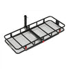 VEVOR 60" x 24" x 6", Hitch Cargo Carrier, 500 lbs Capacity Hitch Cargo Carrier with Nighttime Reflective Reminder, Folding Hitch Mount Cargo Carrier with Hitch Stabilizer, Fit for SUVs