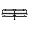 VEVOR 53" x 19" x 5", Hitch Cargo Carrier, 500 lbs Capacity Hitch Cargo Carrier with Hitch Stabilizer & Ratchet Straps, Hitch Mount Cargo Carrier with Cargo Net with Hook, Fit for SUVs
