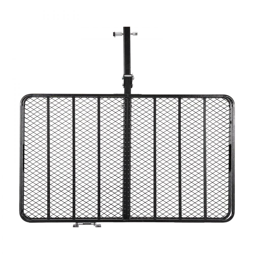 VEVOR Hitch Mount Cargo Carrier, 60" x 36" x 6" Folding Rear Luggage Rack Basket with Waterproof Cargo Bag, 500LBS Capacity High-Strength Steel Hitch Cargo Carrier Fits 2" Receiver for SUV Pickups