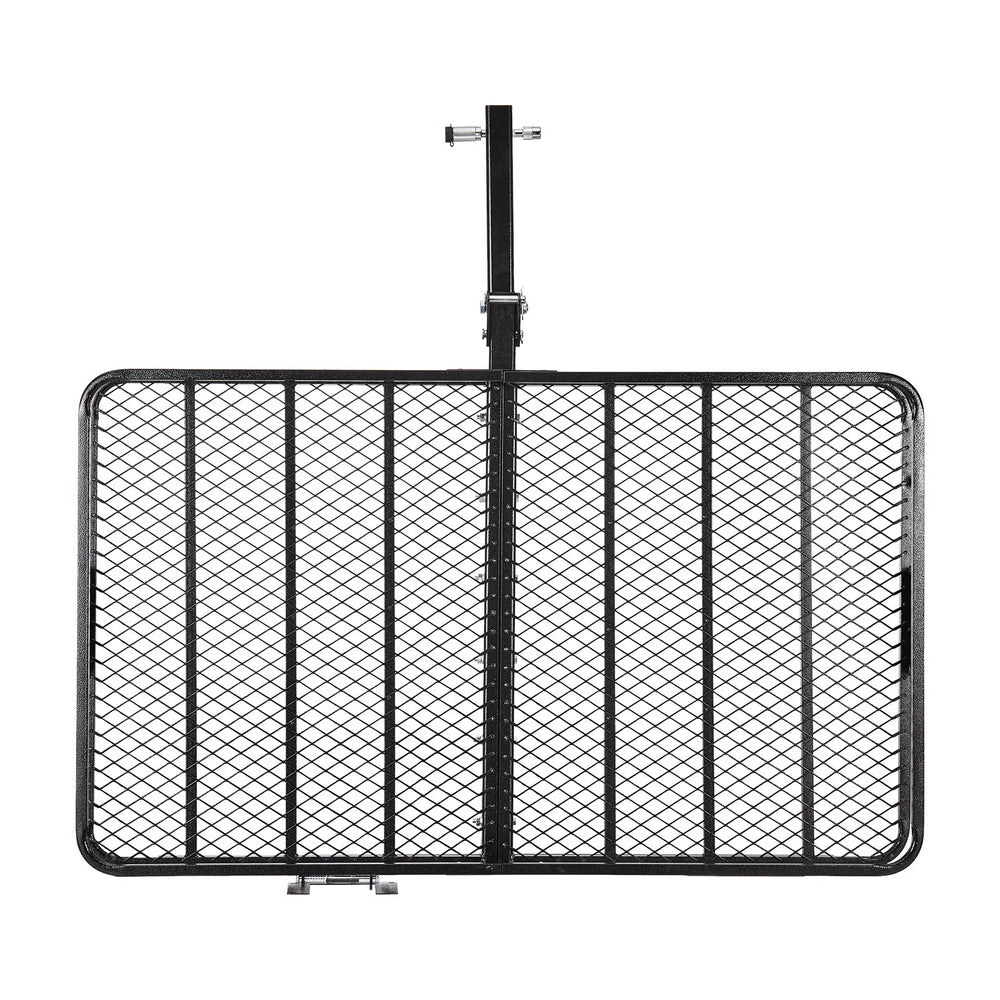 VEVOR Hitch Mount Cargo Carrier, 60" x 36" x 6" Folding Rear Luggage Rack Basket with Waterproof Cargo Bag, 500LBS Capacity High-Strength Steel Hitch Cargo Carrier Fits 2" Receiver for SUV Pickups