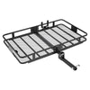 VEVOR Hitch Mount Cargo Carrier, 60" x 36" x 6" Folding Rear Luggage Rack Basket with Waterproof Cargo Bag, 500LBS Capacity High-Strength Steel Hitch Cargo Carrier Fits 2" Receiver for SUV Pickups
