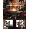 VEVOR Single Horn Anvil, 55lbs Cast Steel Anvil, High Hardness Rugged Round Horn Anvil for Blacksmiths, with Large Countertop and Stable Base, Metal Working Tool for Metal Bending, Shaping, Twisting
