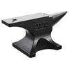 VEVOR Single Horn Anvil, 55lbs Cast Steel Anvil, High Hardness Rugged Round Horn Anvil for Blacksmiths, with Large Countertop and Stable Base, Metal Working Tool for Metal Bending, Shaping, Twisting