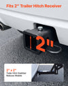 VEVOR Hitch Mount Cargo Carrier on Wheels, 36.2" x 21.3" x 11.8", 2-in-1 Folding Rear Luggage Rack Basket & Cargo Cart with Hitch Stabilizer, Fits 2" Receiver for SUV Pickups, 400LBS Load Capacity