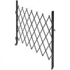 VEVOR Single Folding Security Gate, Lockable Scissor Gate with 360° Swivel Casters, Outdoor Barricade Steel Retractable Gates, for Entry Security, Garage, Warehouse & Pool, 70.87 x 63.39 in (W x H)