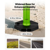 VEVOR 3 Pack Traffic Delineator Posts, 48 inches Traffic Safety Cones with Weighted Base and Reflective Strips, Heavy Duty Delineator Posts for Construction Site, Parking Lot, Crowd Control, Green