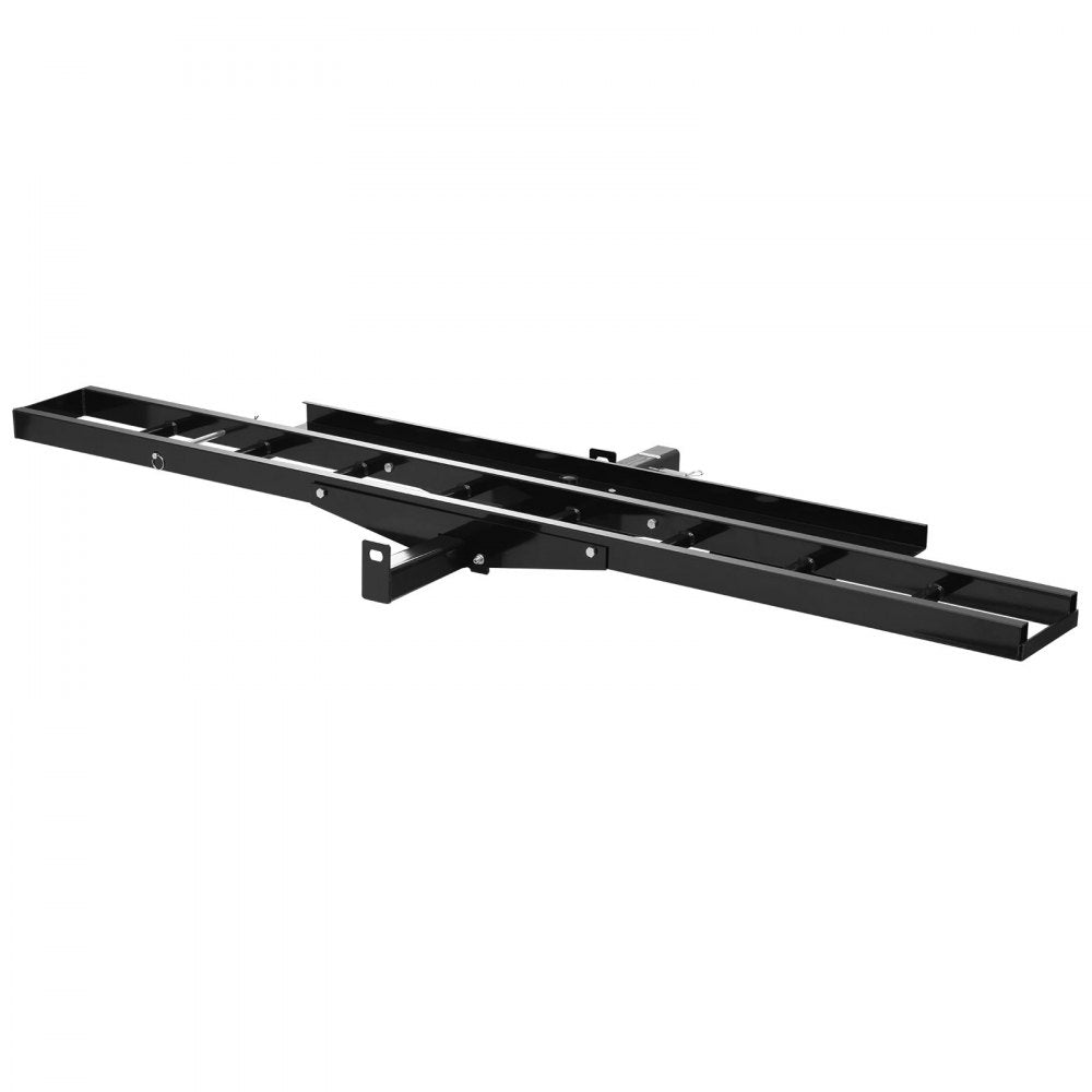 VEVOR Motorcycle Carrier, 500 lbs Capacity, Heavy Duty Steel Hitch Mount Rack with 47in Ramp, Ratchet Straps & Stabilizer, Scooter Dirt Bike Trailer Hauler for Car Truck with 2-Inch Hitch Receiver